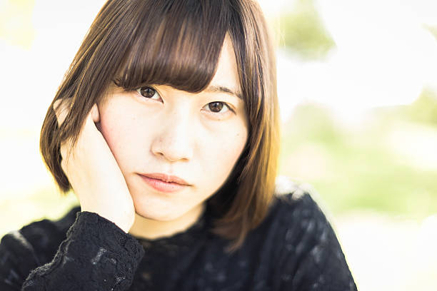 istock Beautiful Asian women feeling relaxed 629036098