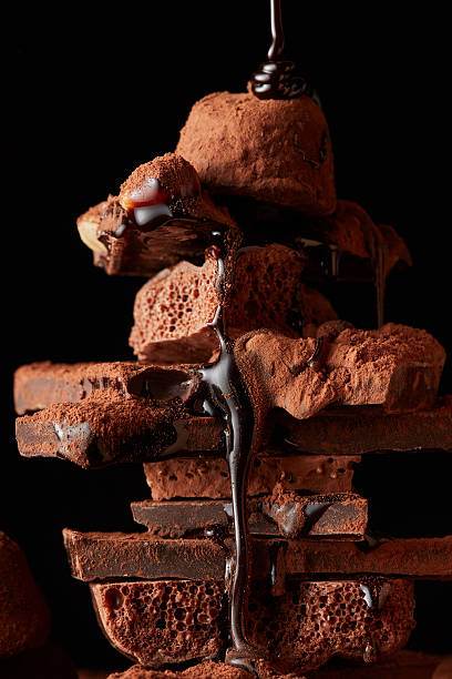 istock Heap of broken pieces chocolate 629045652