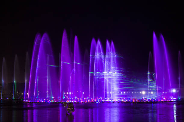 istock Music fountain at night 629050314