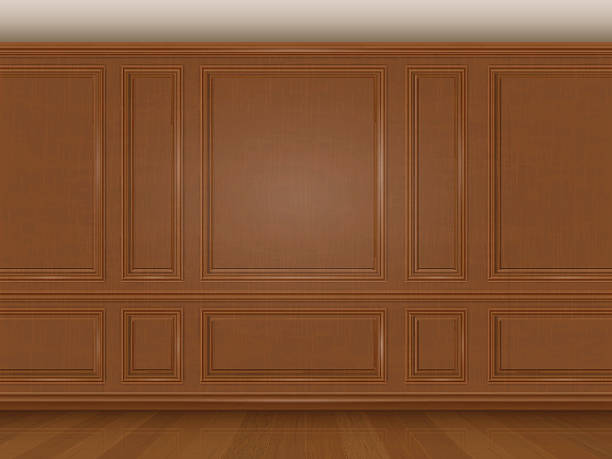 ilustrações de stock, clip art, desenhos animados e ícones de wooden wall panel - corridor entrance hall floor hardwood