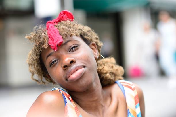 istock Young woman in colourful dress 629060862