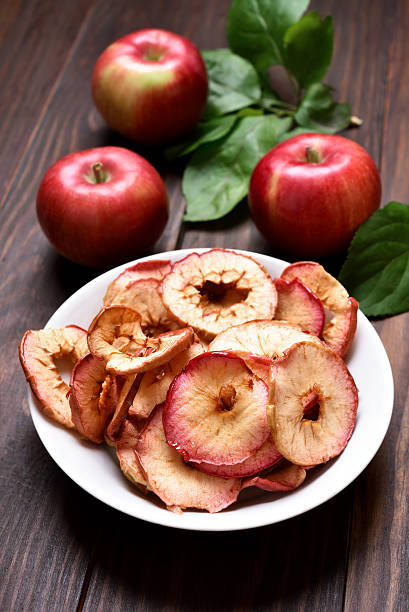 istock Apple chips and fresh fruits 629062772