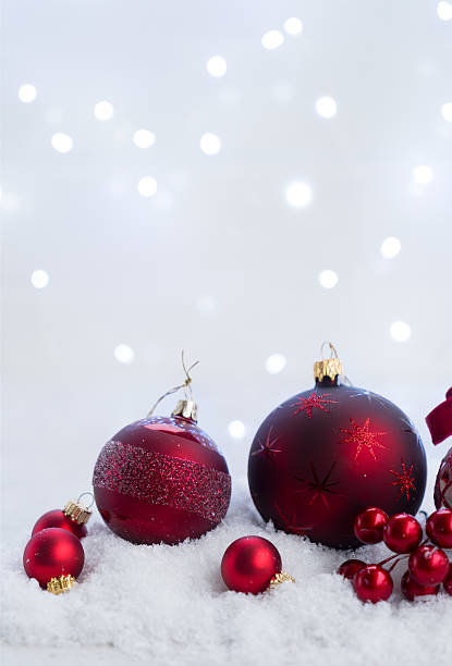 istock Christmas scene with snow 629063826