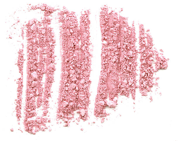 istock Pink Crushed Cosmetic Power on white. 629064072