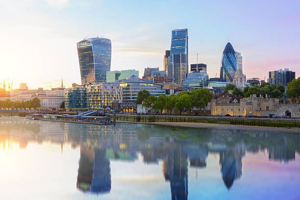 London skyline stock photo