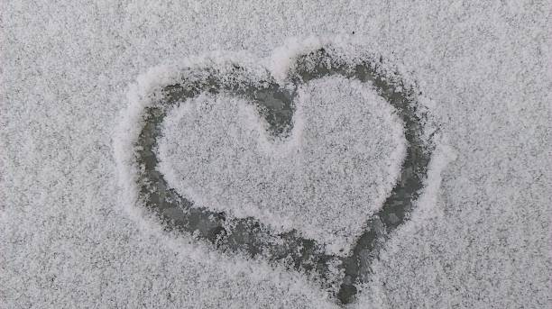 istock The heart in snow 629075580