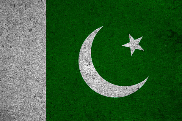 istock pakistan flag on an old grunge background 629077214