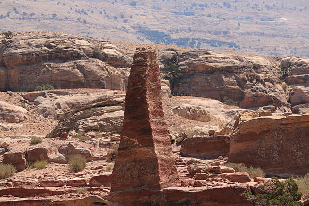 Cave dwellings in the Rose City of Petra, Jordan. The city of Petra was lost for over 1000 years but is now one of the new Seven Wonders of the World.