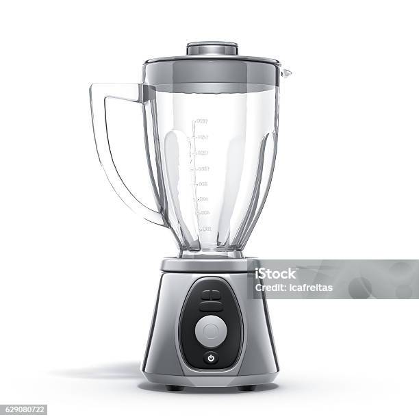 3d Rendering Blender On White Background Stock Photo - Download Image Now - Blender, Appliance, Cut Out