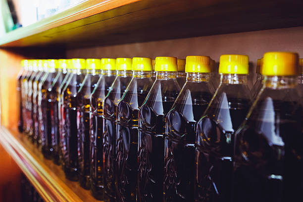 istock Olive oil in bottles 629101526