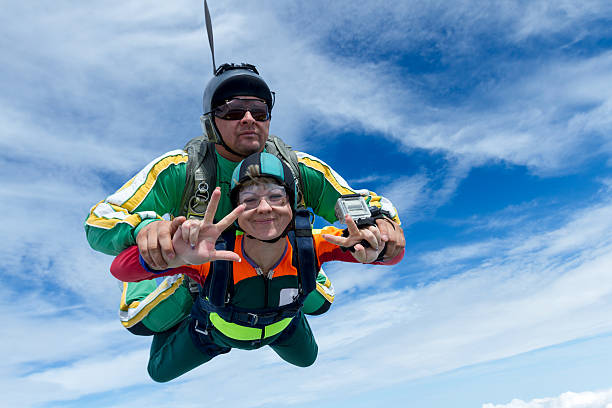 istock Skydiving photo. Tandem. 629103454