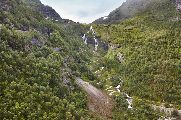 istock Flam train ascent in Norway. Norwegian mountain landscape. Touri 629112258