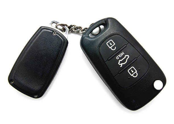 istock Car key and alarm system charm 629113386