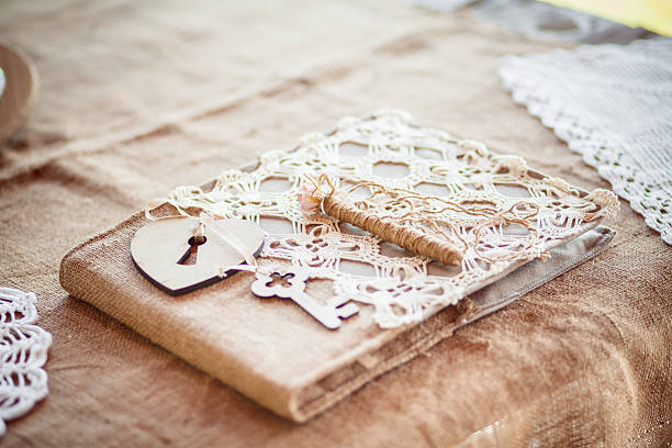 istock decorations made of wood and wildflowers served rustic 629113592
