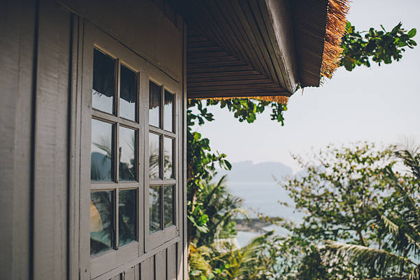 Sea view from hut in Thailand