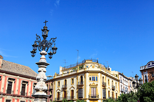 lamppost on the square of granada