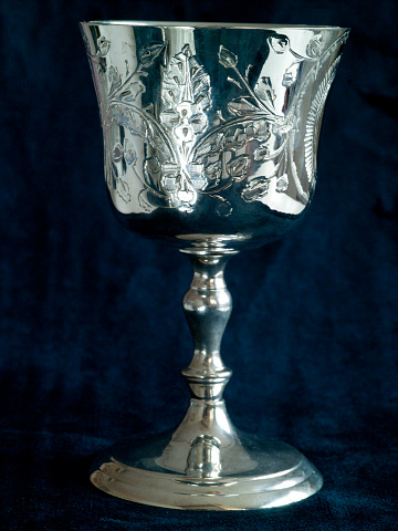 Silver wine-glass
