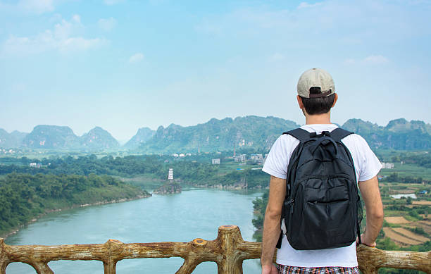 istock Hiker enjoying at the viewpoint 629144810