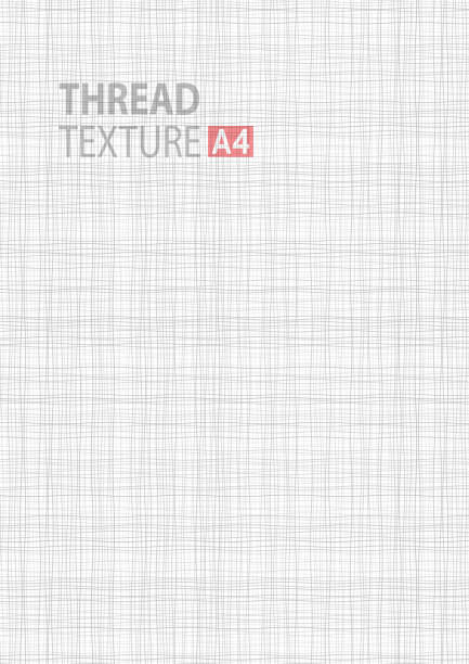 ilustraciones, imágenes clip art, dibujos animados e iconos de stock de textura de patrón de tela de hilo de línea gris. fondo de tamaño vectorial a4 - burlap linen textured canvas