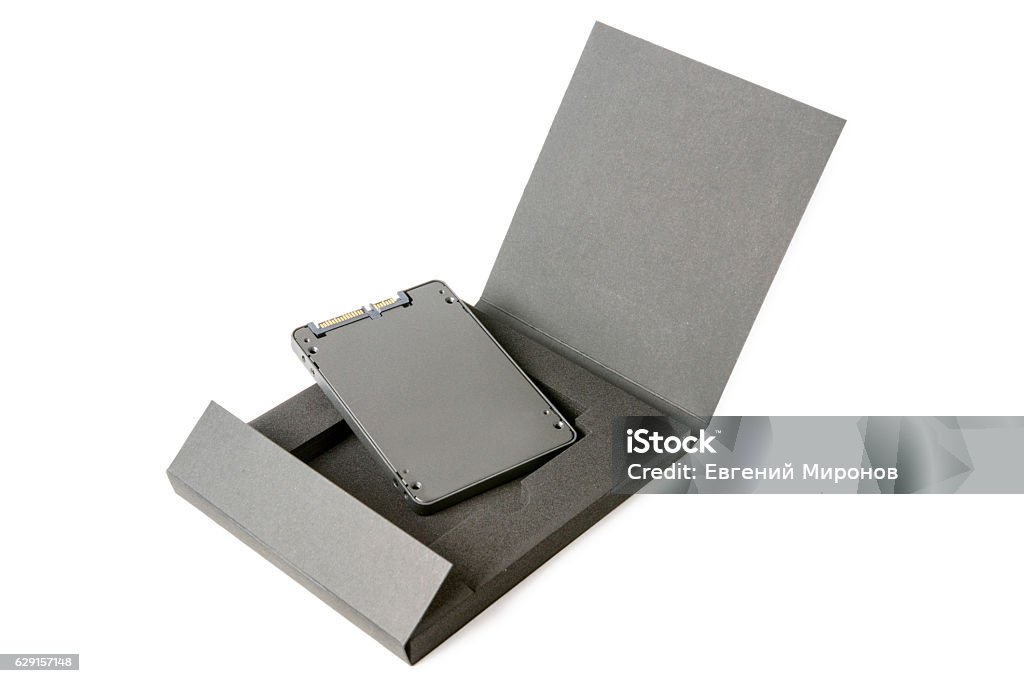 Sata Box Texture Solid State Sata Drive In The Box Stock Photo - Download Image Now ...