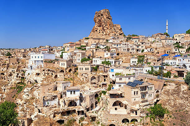istock Ortahisar cave town, Cappadocia, Turkey 629169010