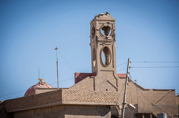The IS destroyed the city and the buildings like this church