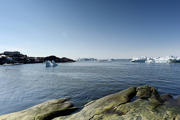 istock Icebergs on arctic ocean in Greenland 629170260