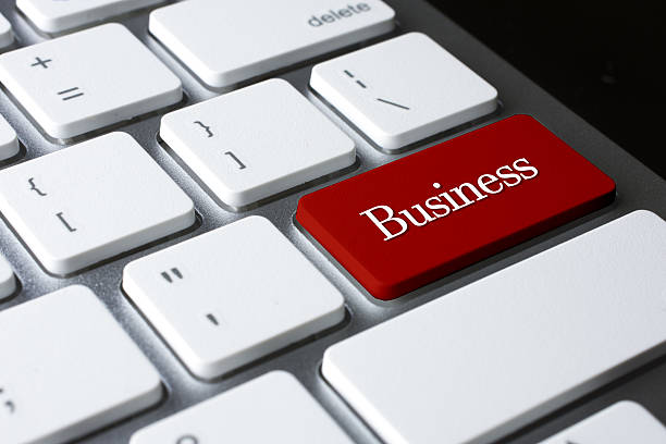 istock Business concept: Business on white keyboard 629172460