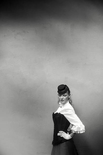 istock Black and white retro portrait 629182452
