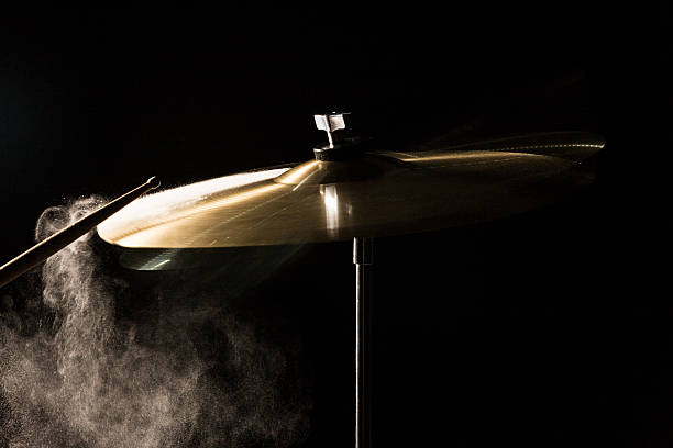 istock The drum stick hit on the crash 629185282
