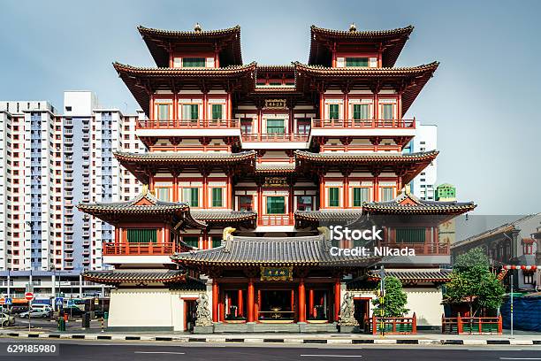 Buddha Toothe Relic Temple Singapore Stock Photo - Download Image Now - Singapore, Temple - Building, Museum