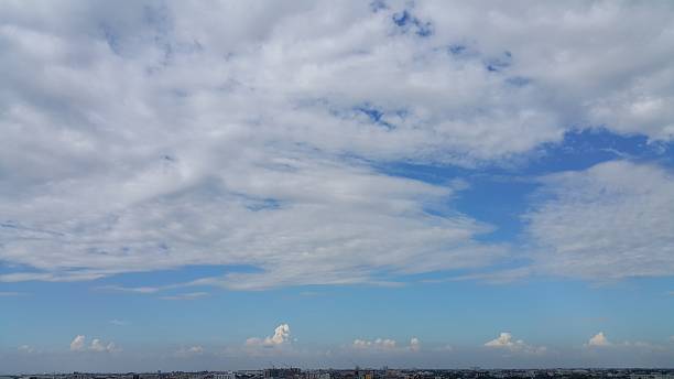 istock City skyline after the storm. 629186482