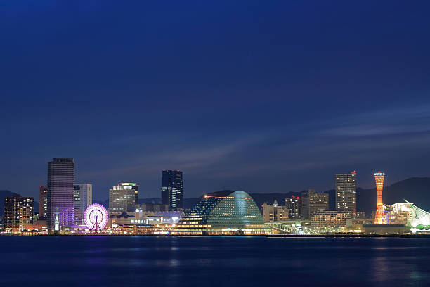 Evening view of naka jetty from Port Island