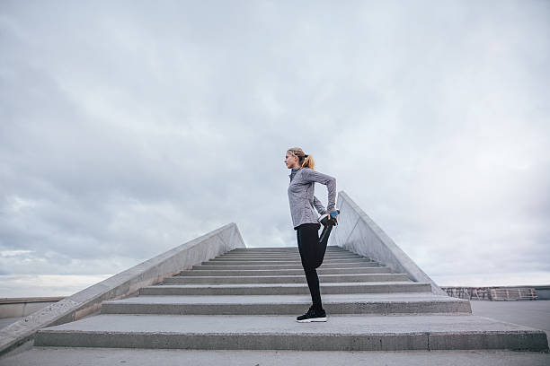 istock Female exercising in the morning 629188218