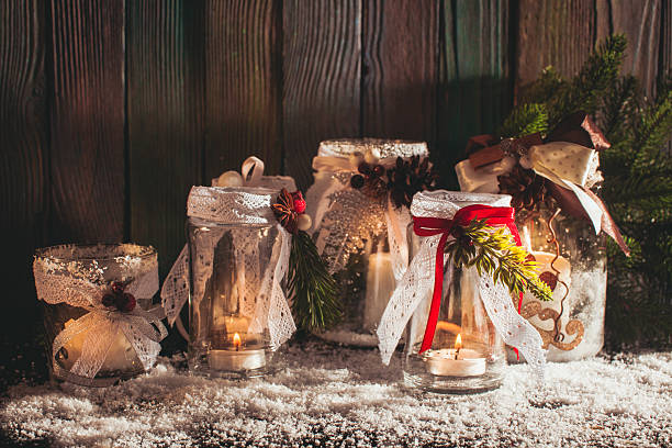 istock DIY glass candlesticks Christmas 629189226