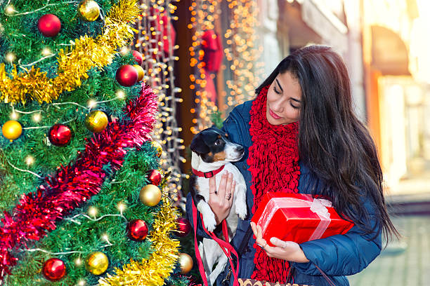 istock Woman with her dog 629201034