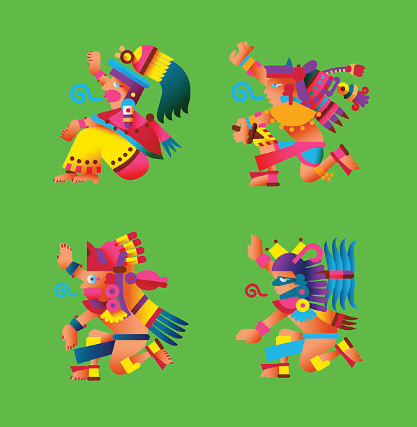 Aztec Cartoon Character 190+ Cartoon Of A Aztec Warriors Stock Illustrations, Royalty-Free ...