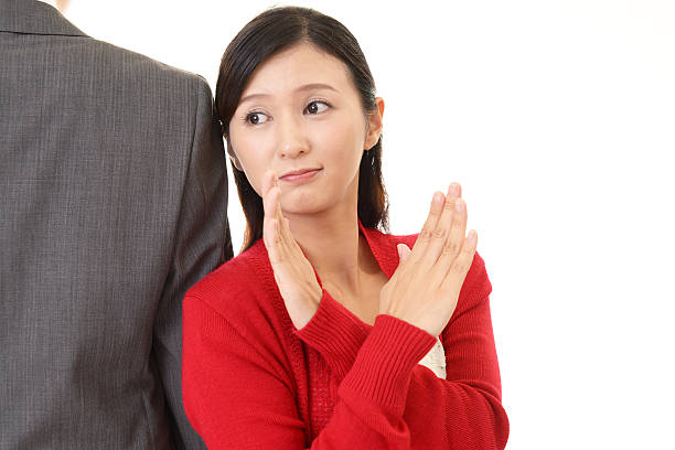 istock Uneasy Asian woman 629204252