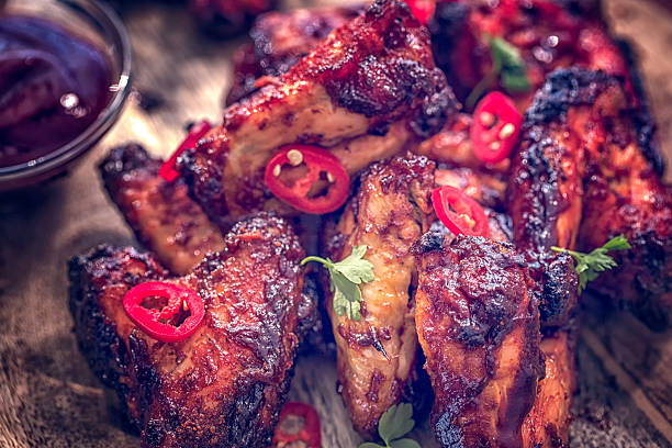 istock Spicy Chicken Wings with Chili 629210088