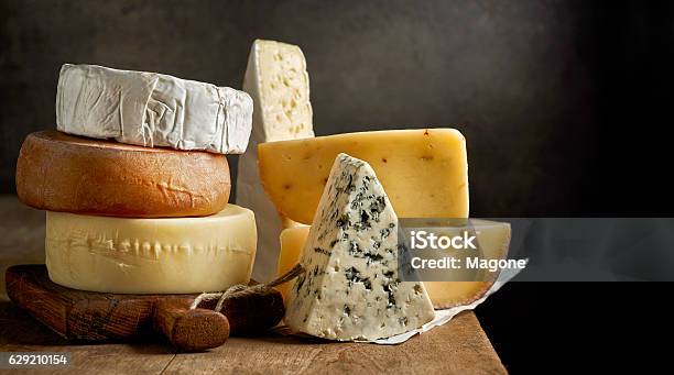 Various Types Of Cheese Stock Photo - Download Image Now - Cheese, Variation, French Culture