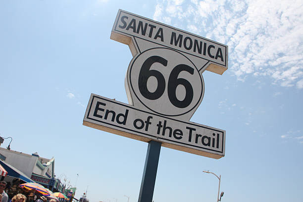 istock Santa Monica Route 66 end trail 629212514