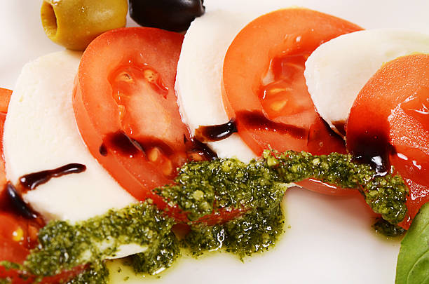 istock Tomatoes and mozzarella cheese sliced olives 629216224