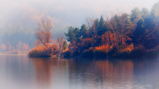 Eymir Lake in Ankara Turkey at autumn
