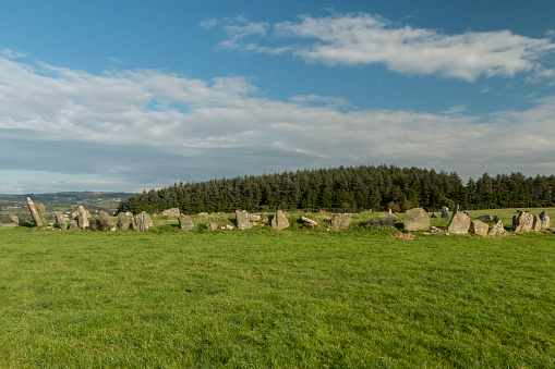 Beltany Stone Circle, County Donegal, Ireland.