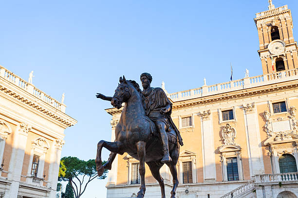istock Statue of Marcus Aurelius on Piazza Campidoglio 629238908