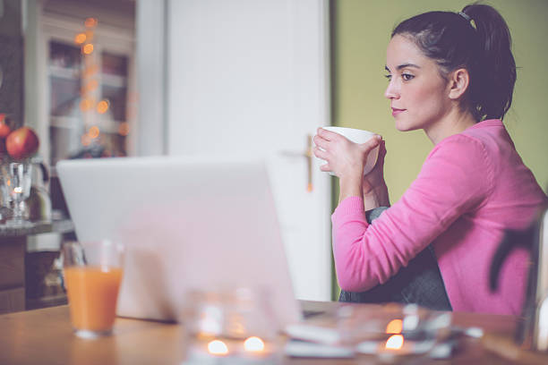 istock Young woman at home 629239154