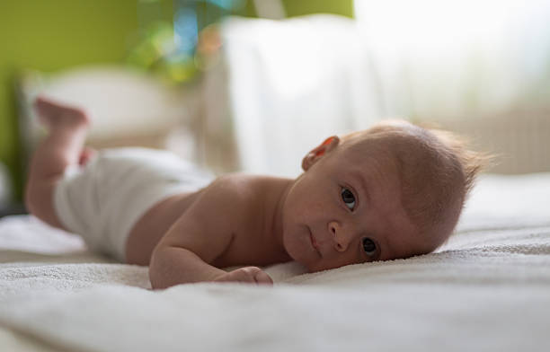istock Baby boy loves lying on his tummy 629240010