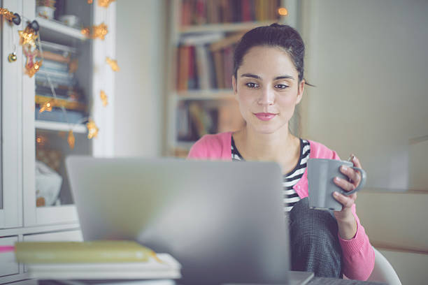 istock Young woman at home 629240156