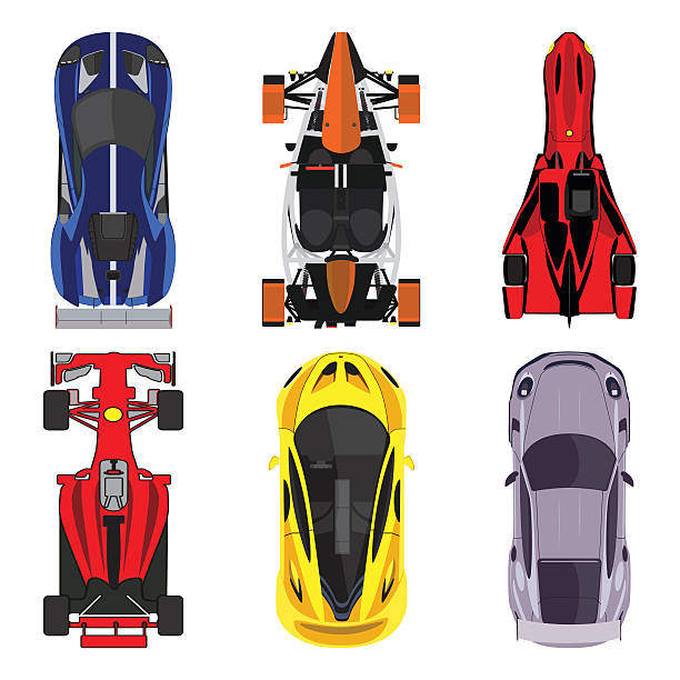 スポーツやレーシングカートップビューアイコン - money pit点のイラスト素材／クリップアート素材／マンガ素材／アイコン素材