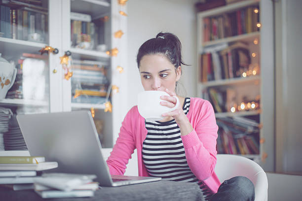 istock Young woman at home 629240570